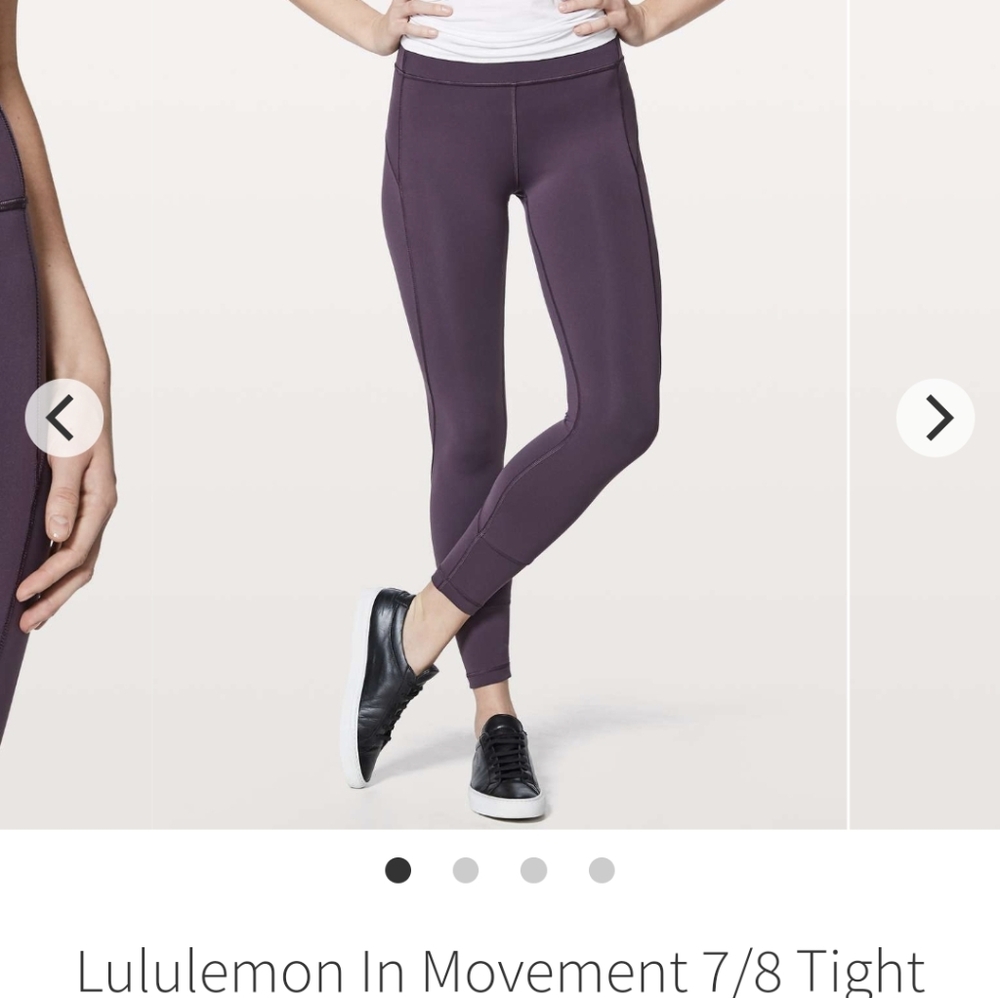 Lululemon Black Currant 7/8 Tights